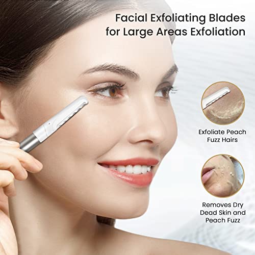 COSYLIFE Dermaplane Razor Set for Women | 20 Blades for Exfoliating & Eyebrow Shaping