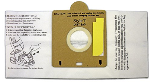EnviroCare Micro Filtration Vacuum Cleaner Dust Bags for Eureka T Canisters - 3 Pack
