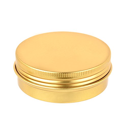 LIYAR 2oz Aluminum Tin Containers - 14 Pack Screw Top Storage Jars