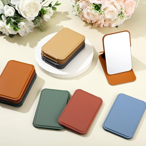 Rectangle Boho 12 Pcs Portable Handheld Makeup Mirrors - 4.2''