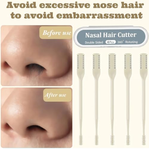 Oecypel 2-in-1 Manual Nose Hair Trimmer for Men & Women