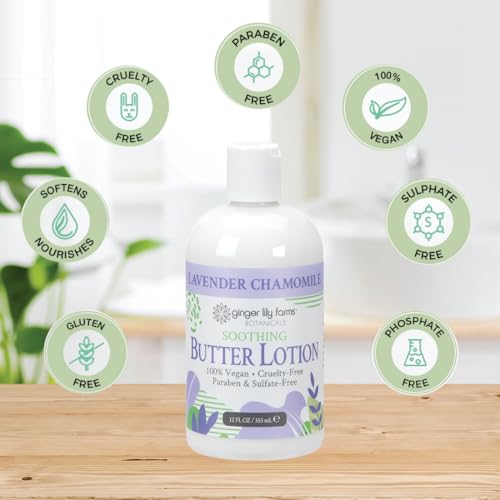 Ginger Lily Farms Lavender Chamomile Soothing Butter Lotion - 12 oz