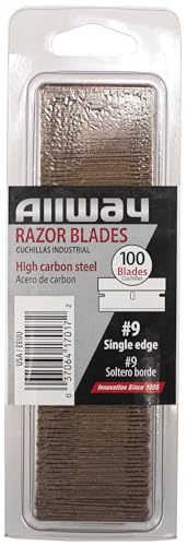 Heavy-Duty Single Edge Razor Blades - 100 Pack for Scrapers