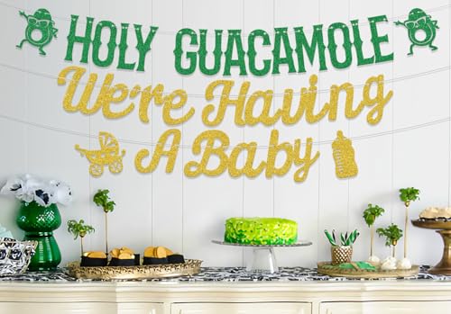 Holy Guacamole Baby Shower Banner - Avocado Theme Decorations