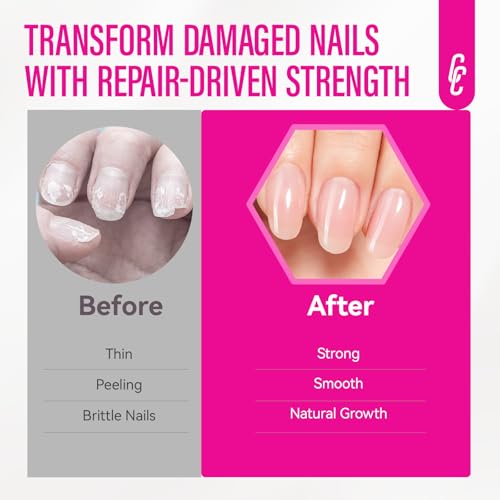CHUCHU Soft Pink 8-in-1 Nail Strengthener & Repair for Women