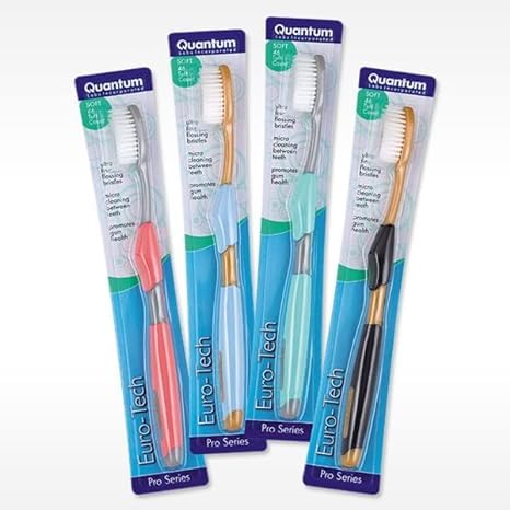 XTRENDY Extra Soft Toothbrush Pack with Feathered Bristles & Slim Handle - 8 Pack for Sensitive Gums