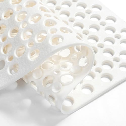 HITSLAM Non-Slip Bathtub Mat, 28x15 Inch TPE with Suction Cups