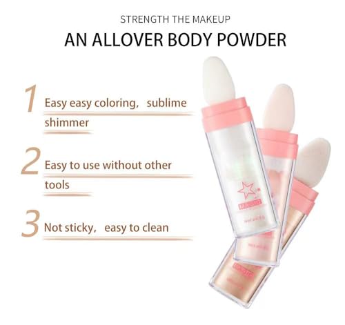 Glitter Highlighter Powder for Face & Body - White Moonbeam