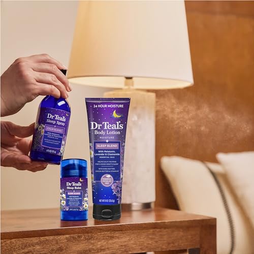 Dr Teal's Sleep Body Lotion with Melatonin & Essential Oils, 8 oz (Pack of 3)