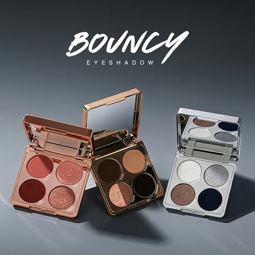Absolute New York Rose Quad Bouncy Eyeshadow - High-Pigment, Long-Lasting Formula