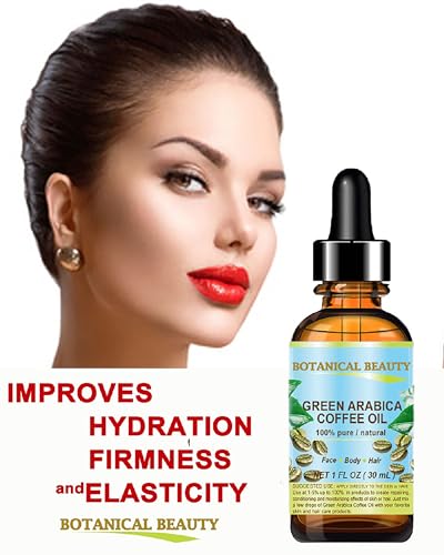 Green Arabica Coffee Oil 100% Pure - Anti-Aging Oil for Face, Hair, Skin (1 Fl Oz)