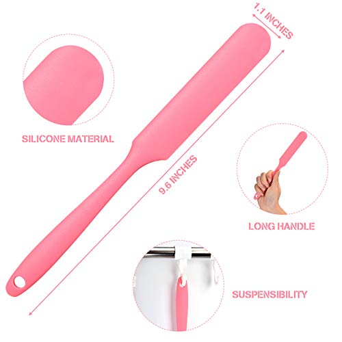 Mudder 3-Pack Silicone Wax Spatulas for Hair Removal - Non-Stick Applicators