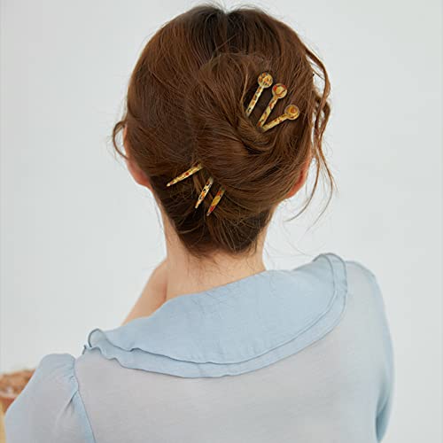 24 Pcs Boho Vintage Wooden Hair Sticks for Women - Japanese & Chinese Hairpins, Retro Hair Forks & Bun Holders