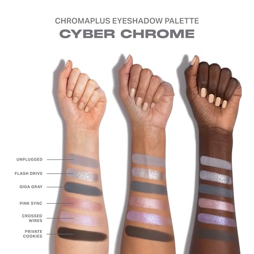 Morphe ChromaPlus 6-Pan Eyeshadow Palette - Matte, Shimmer & Metallic