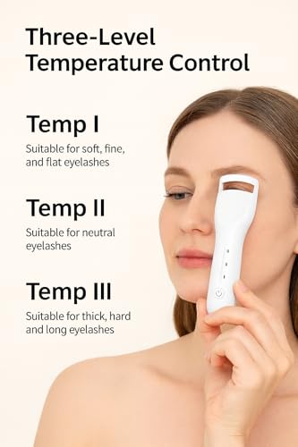 Rechargeable Heated Eyelash Curler – Portable Quick-Heating Tool for All Lash Types