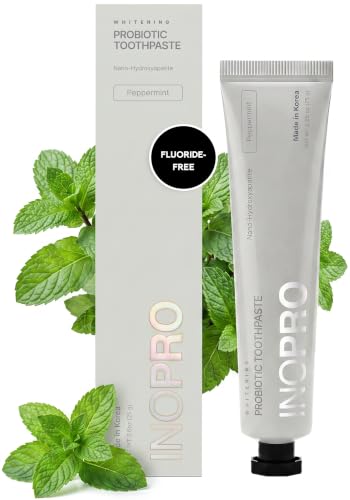 INOPRO Nano-Hydroxyapatite Whitening Toothpaste with Probiotics & Peppermint - 2.65oz