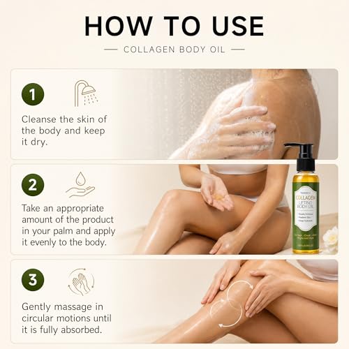 Yoneya Collagen Body Oil - Hydrating Moisturizer for Smooth, Firmer Skin