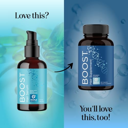 Volumizing Biotin Hair Serum for Men & Women - Rosemary Mint - 4 Fl Oz