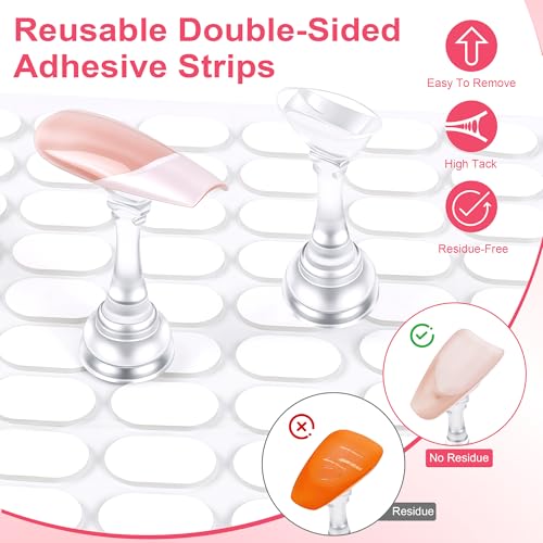 Magnetic Nail Stand Set for Press On Nails - Heart Shaped Holder
