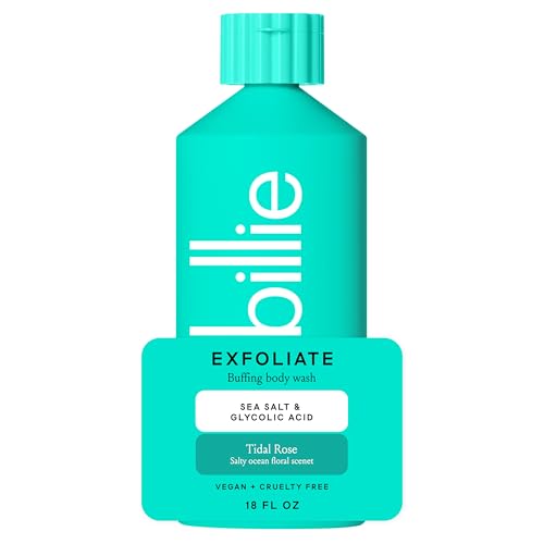 Billie Exfoliating Body Wash with Glycolic Acid - Tidal Rose, 18 Fl Oz
