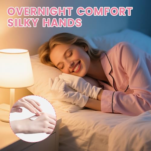 20 Pcs Soft Cotton Moisturizing Gloves for Dry Skin & Eczema