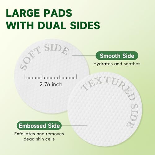 LABJD 100 Pcs Toning Facial Pads with Snail Mucin & Peptides for Brightening & Hydration