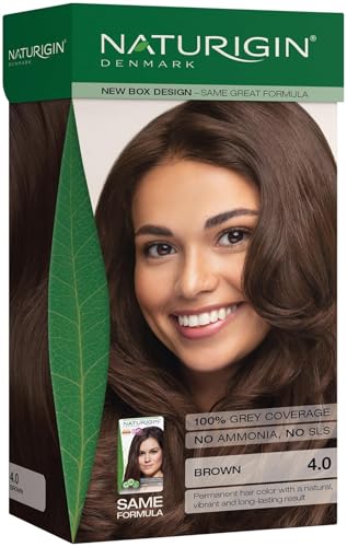 Naturigin Permanent Hair Dye 4.0 Brown - Vegan & Ammonia-Free Formula