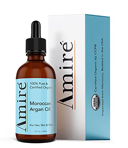 Amire Organic Argan Oil 4oz - Triple Extra Virgin Hair & Skin Moisturizer