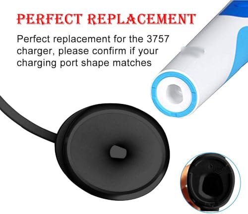 Replacement Charger Base for Oral-B Electric Toothbrushes, Waterproof Inductive Adapter with 1.2M Cable