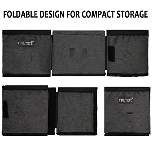 riemot Grey Luggage Cup Holder - Travel Drink Caddy for 2 Mugs