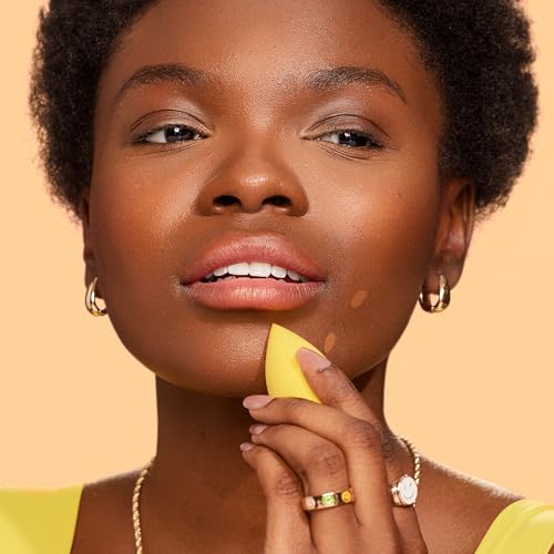 Real Techniques Miracle Concealer Sponge - Amarillo, 1 Count - Precision Makeup Blending Sponge