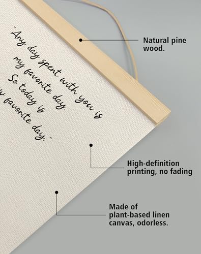 Little Bear Pooh Quote Wall Art | Natural Linen Poster 14x18.5