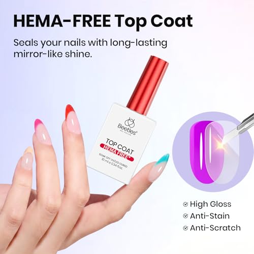 Beetles Protein Nail Prep Kit - Hema-Free Primer, Dehydrator, Base & Top Coat