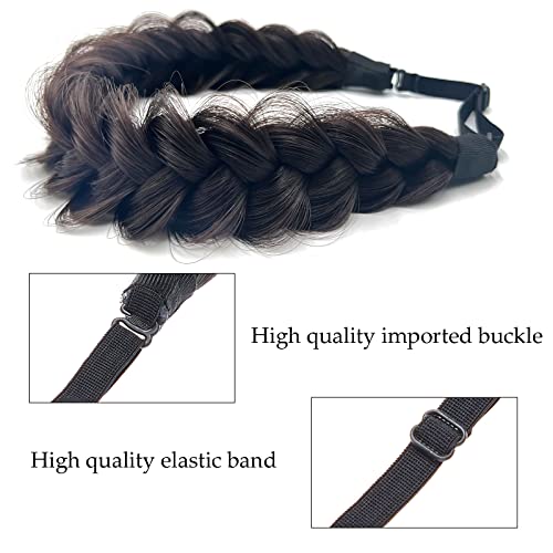 Women’s Synthetic Braided Headband Hair Accessory Wide Strand Wedding & Party Wear