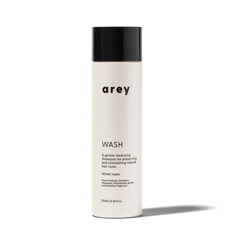 Arey Wash Shampoo for Women & Men - Delay Aging Grey Hair, Promote Healthier Strands | Vegan & Cruelty-Free (8.45 Fl Oz)