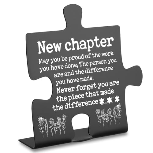New Job Gift Desk Decor - Inspirational Sign for Colleagues