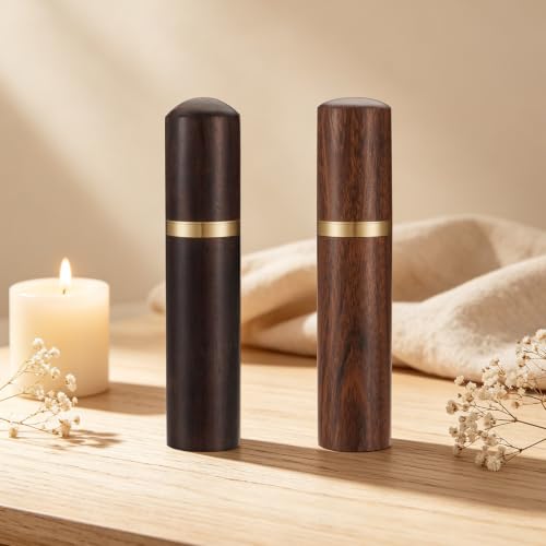 Dletay Mini Urn for Human Ashes - Handcrafted Ebony & Rosewood Keepsake Storage