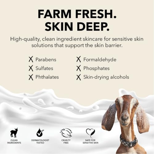 Dionis Goat Milk Lotion for Dry Skin, Water Flowers & Sea Salt - 3.3 oz Moisturizing Cream