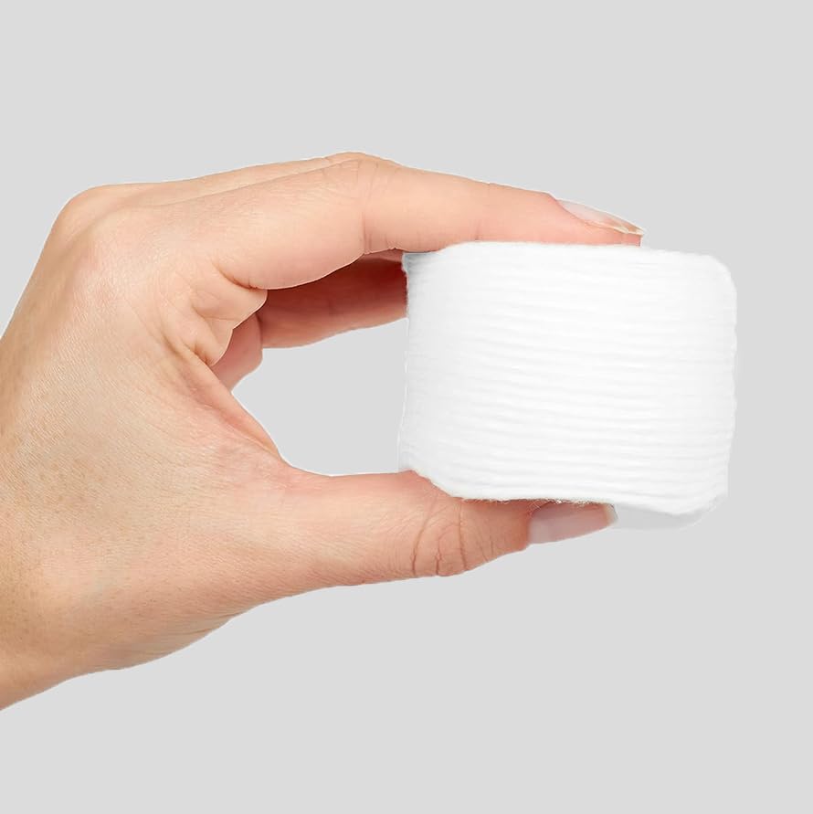 Hypoallergenic 100% Cotton Rounds for Makeup Remover | 600 Count, Ideal for All Skin Types