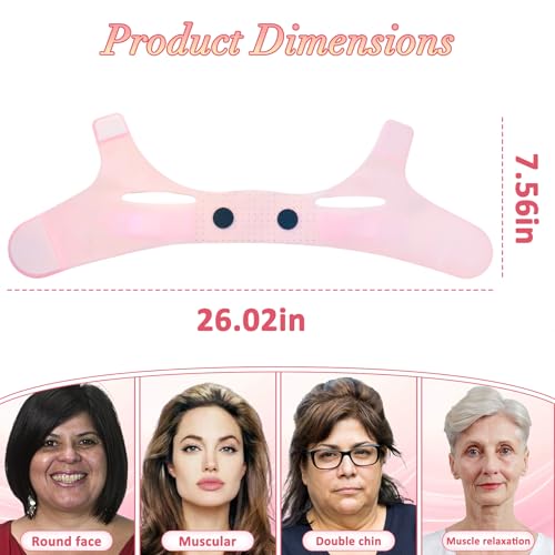 Silicone V-Line Lifting Mask, Reusable Chin Strap for Jawline Tightening