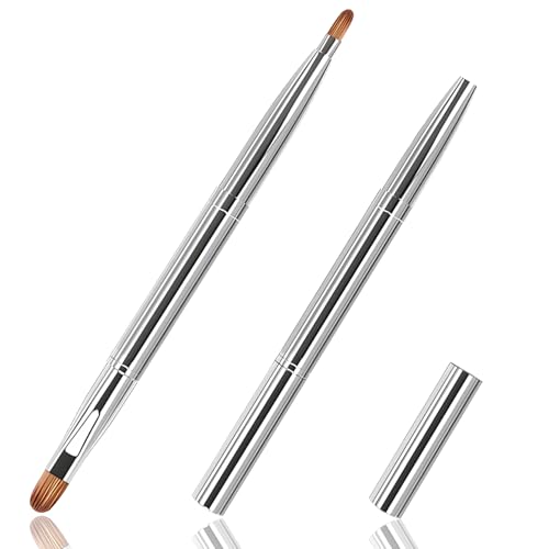 Dual Ended Retractable Lip Brush - Versatile Makeup Tool