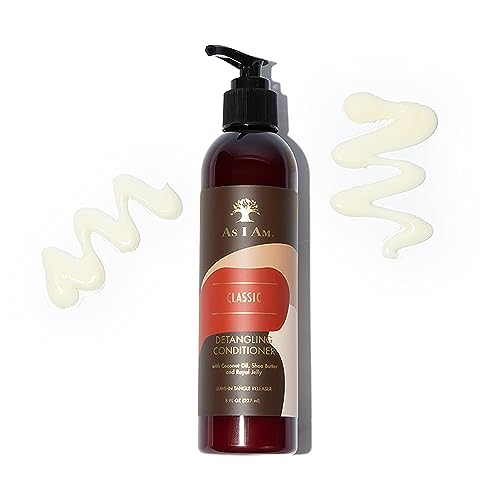 As I Am Detangling Leave-in Conditioner, 8 Ounce - Moisturizes & Strengthens Hair
