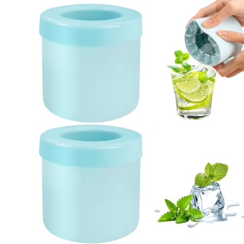 Achouray Silicone Ice Cube Molds - 60 Mini Cylinder Ice Trays