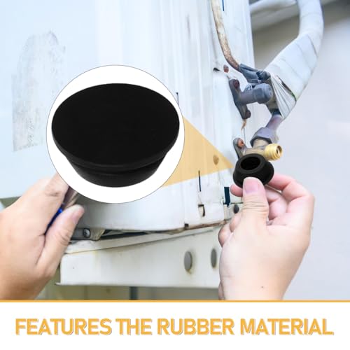 10-Pack Rubber Drain Hole Plug for Air Conditioner - 20mm Stopper