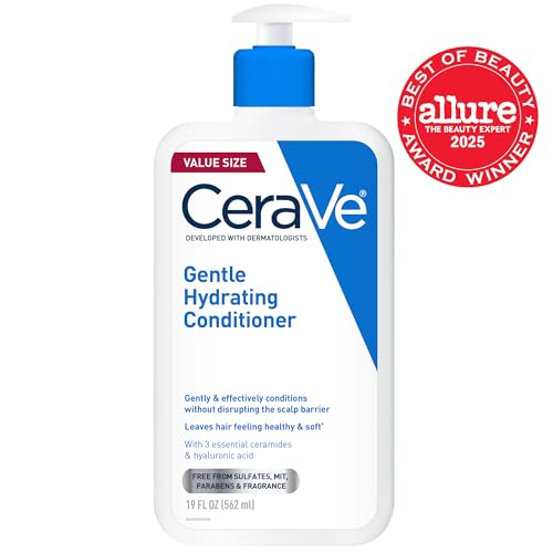 CeraVe Gentle Hydrating Conditioner with Hyaluronic Acid - Sulfate-Free, pH Balanced, For All Hair Types
