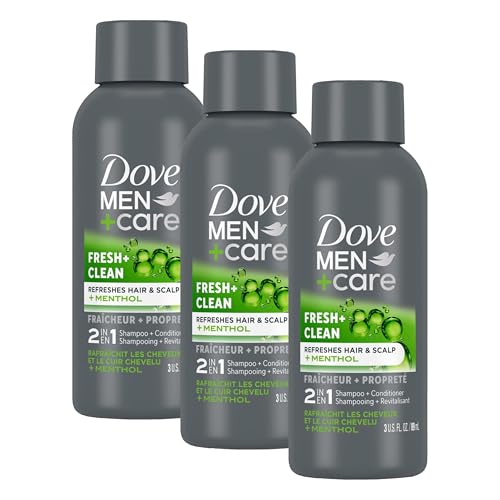 Dove Men+Care Fortifying 2-in-1 Shampoo & Conditioner, 3 oz (Pack of 3)