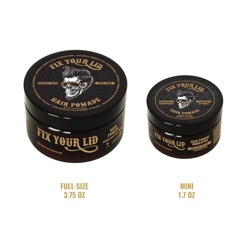 Fix Your Lid Medium Hold Hair Pomade Bundle - 3.75 oz & 1.7 oz