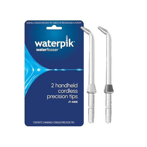Waterpik JT-450E Precision Replacement Tips for Cordless Water Flossers, 2 Pack