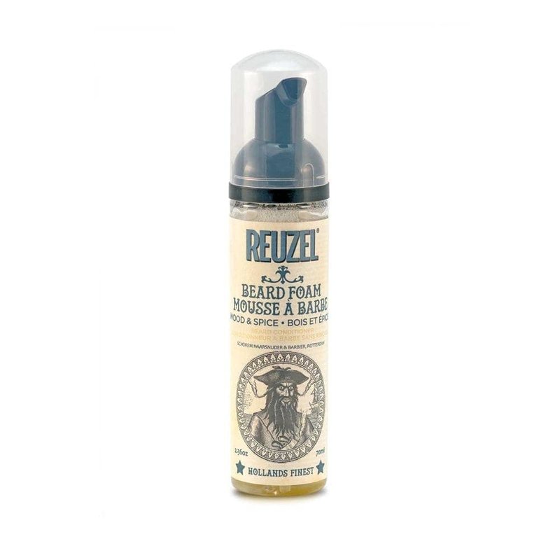 REUZEL Wood & Spice Beard Care Gift Set, Beard Balm and Foam, Hydrating, Non-Greasy Finish
