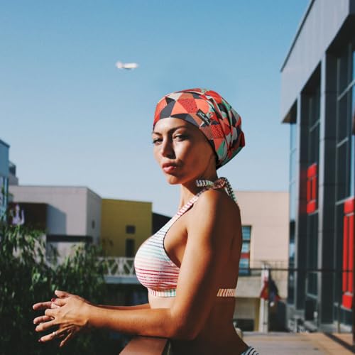FocusCare Adjustable Satin Lined Sleep Cap for Curly Hair & Dreadlocks